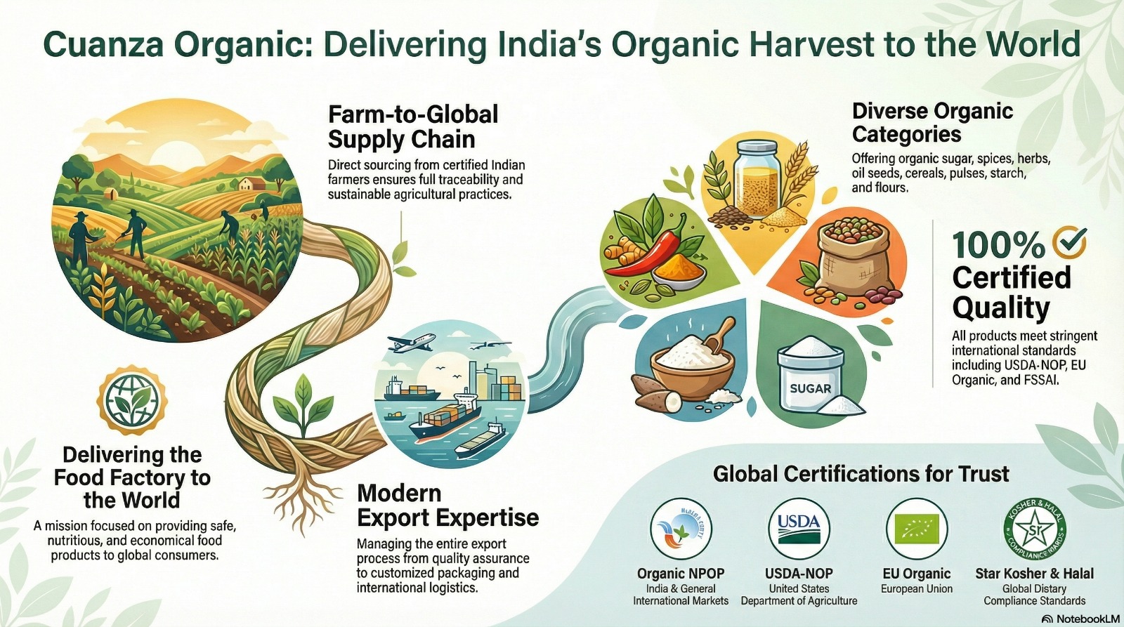 Organic fields and global export banner
